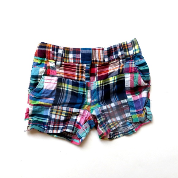Crewcuts Other - Girls CREWCUTS madras plaid shorts sz 5